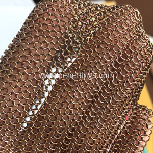 Stainless Steel Welded Ring Decorative Mesh Metal Ring